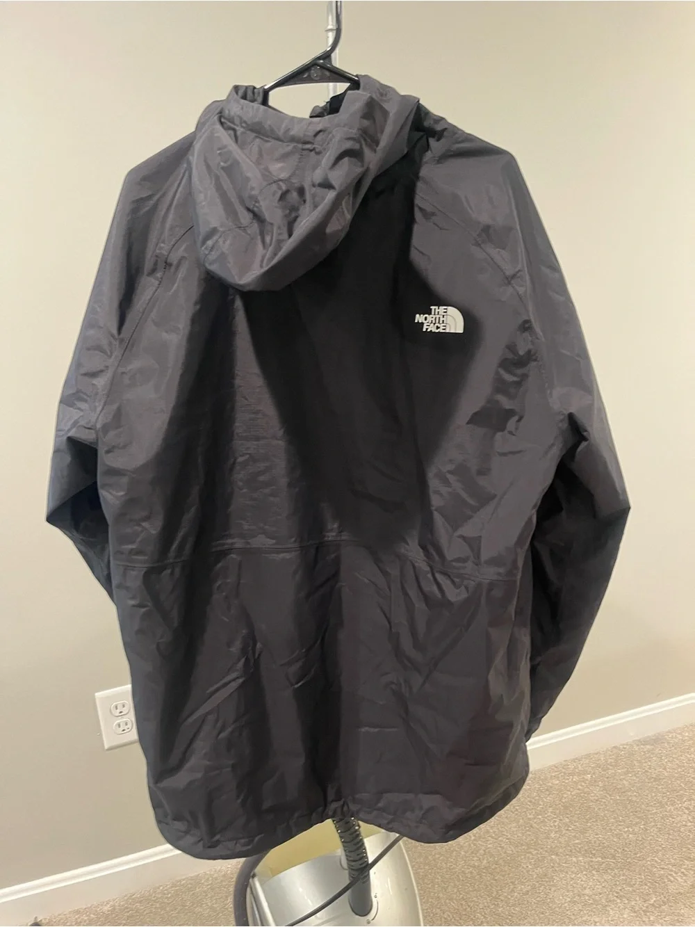 The North Face Black Hooded Rain Jacket